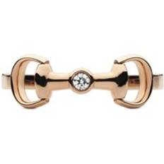 Gucci Rose Gold Rings Gucci Women's Horsebit 18ct Rose Gold Diamond Ring