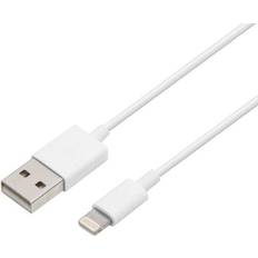 Linocell Batterier & Laddbart Linocell Lightning-Kabel Vit 0,25 m