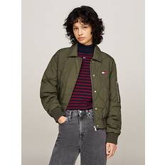 Tommy Hilfiger Green Outerwear Tommy Hilfiger Quilted Bomber Jacket - Green/Green