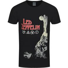 2XL, Black Led Zeppelin Unisex Adult Hermit T-Shirt