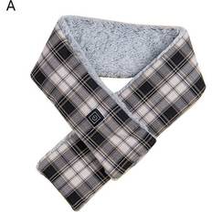 Scarfs Temacd Sold by: teenwei, Temacd Heated Scarf Quick Heating Comfortable Wearing Scottish Style Winter USB Heated Scarf with Heating Levels for Women Men Kids