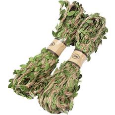 Hunting Wejoy Hemp Rope With Fake Green Leaves Length Meters Hunting Rifle Wrap Twine Camouflage Tree Stand Blind Cover