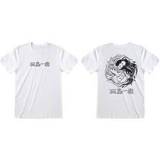 Simpsons The simpsons t-shirt weiß unisex ying and yang fish front & back