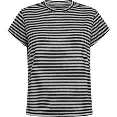 Mos Mosh Vrouw T-shirts Mos Mosh O-SS Stripe Tee - Zwart