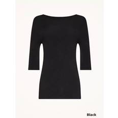 Wolford Bluser Wolford VISCOSE KNIT TOP SHORT SLEEVES 7005 Black