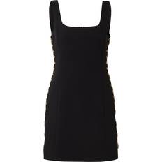 Michael Kors MK Stretch Crepe Lace-Up Dress Black Michael Kors