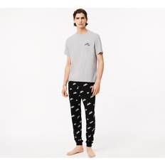 Herr - Silver Sovplagg Lacoste Loggmönstrad Pyjamas Flera