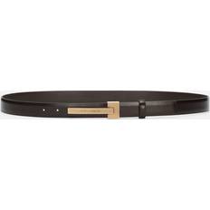 Dolce & Gabbana Brown Belts Dolce & Gabbana Brushed Calfskin Belt Man Belts Brown Leather