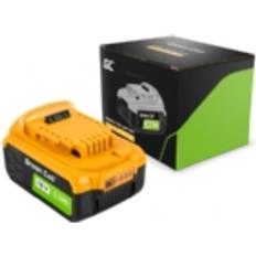 Green Cell 5 Ah 18 V ersättning Li-ion batteri för DeWalt XR 18 V DCB180 DCB181 DCB182 DCB184 DCB200 DCB201 med batteriladdningsindikator ingen minneseffekt