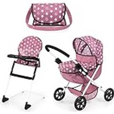 Bayer Cozy 3 Piece Set Pink White Stars