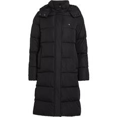 Femme Vêtements d'extérieur Calvin Klein Long Hooded Puffer Coat - Black