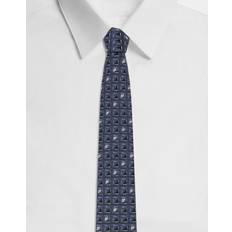 Dolce & Gabbana Ties Dolce & Gabbana Silk Jacquard Tie With Micro-designs And Dg Logo Man Print