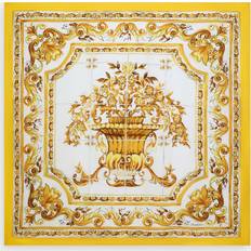 Donna - Giallo Sciarpe Dolce & Gabbana Majolica Silk Scarf 140x140