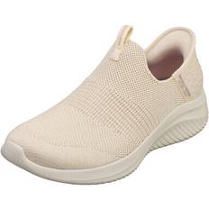 Skechers slip-ins ultra flex 3.0 vegan womens natural slip on trainers