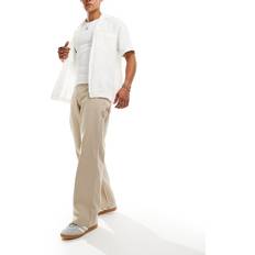 ADPT Wide Fit Beige tømrer-bukser twill-Neutral