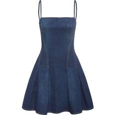 Alexander McQueen Dame Kjoler Alexander McQueen Minikleid Aus Denim