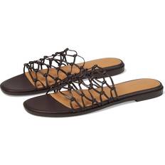 Slides Madewell Taryn Knotted Slide Chocolate Raisin Women's Sandals Brown 10.5 M