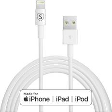 SiGN Lightning kabel til iPhone & iPad, 2.4A, 12W, MFi-sertifisert 2m