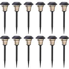 Garden Ornaments Maggift 12-Pack Waterproof Solar Path Lights