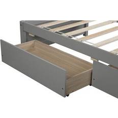 Frame Beds Twin with 2 Drawers, Box Spring Frame Bed