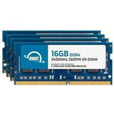 OWC 64gb 4x16gb ddr4 2400mhz 2rx8 non-ecc 260-pin sodimm memory ram