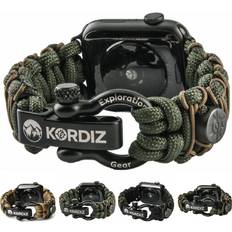 Wearables Kordiz Survivor Pro Paracord Apple Watch Band Series 8/7/6/5/4/3/2/1/SE & Ultra 45mm 44mm 42mm