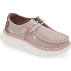 Hey Dude Femme Chaussures basses Hey Dude Wendy Peak Boat Shoe in Chambray Mauve