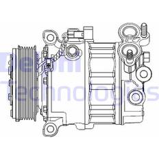 Delphi CS20512 Kompressor AC Kompressor, AC