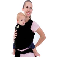 Keababies Original Baby Wraps Carrier, Baby Sling Carrier, Stretchy Infant Carrier for Newborn, Toddler Trendy Black