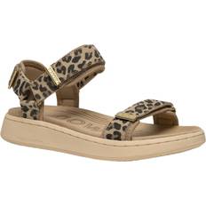 Woden Pantoffeln & Hausschuhe Woden Line Suede Damer Sandal Leopard