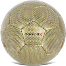 Soccer Balls CoTa Global Barocity Soccer Ball Boys and Girls Soccer Ball with Reflective Hex, Outdoor and Indoor Soccer Ball for Playtime, Training, and Games Iridescent Gold