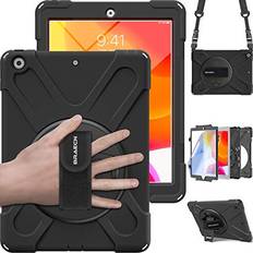 Case for iPad 10.2 inch iPad 9th/8th/7th Generation, Heavy Duty Rugged Protective Cover