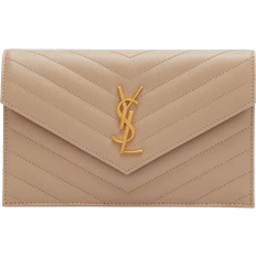 Ysl crossbody Saint Laurent YSL Monogram Small Wallet - Dark Beige