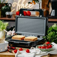 2i1 Smörgåsgrill Med Non Stick Beläggning