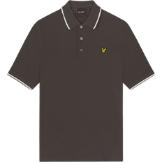 Lyle & Scott Tipped Polo Shirt - Gunmetal/White