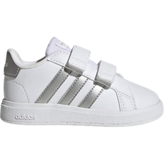 Adidas 21½ Sneakers adidas Infant Grand Court 2.0 - Cloud White/Matte Silver/Matte Silver