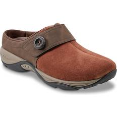 Suede - Women Clogs Easy Spirit Women's Edline Closed Toe Slip-On Casual Mules Brown Suede