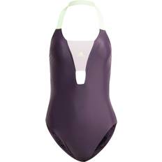 Viola Costumi da bagno Adidas Women's Sportswear Colourblock Swimsuit - Aurora Black/Preloved Fig