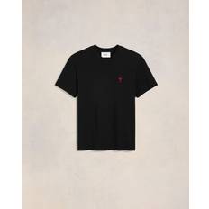 Ami Paris Red de Coeur T-shirt Black Unisex