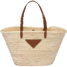 Prada Sacs de courses Prada Woven Shopping Bag - Beige/Cognac