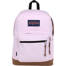 Pink and white jansport backpack online