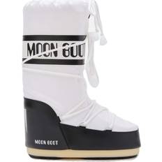 Valkoinen Saappaat Moon Boot Icon Nylon Boots- Black/White