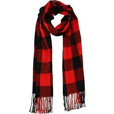 Scarfs FVW Sold by: Joy, Custom Scarf Unisex Fashion Warm Shawls Scarves Scarf Kids Womens Plaid Plaid Tassel Knit Scarf Oversized Scarf