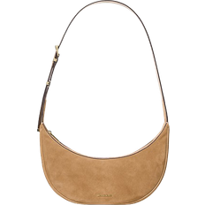 Avra Medium Suede Crossbody Bag - Camel