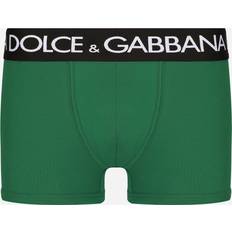 Dolce & Gabbana Green Underwear Dolce & Gabbana Two-way-stretch regular-fit boxers multicolor