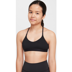Nike Indy sports-BH til jente Svart