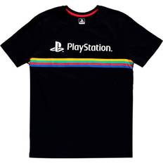 Difuzed PLAYSTATION Color Stripe Logo Men T-Shirt