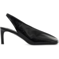 Jil Sander Shiny Leather Slingback Pumps