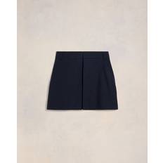 Ami Paris Skirts Ami Paris Navy Panels Miniskirt - Navy Blue
