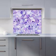 White Splash Guards Warren Reed White Mosaic Kitchen Splash Guard